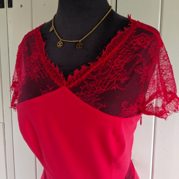 SOLD ❤️BCBGMAXAZRIA lace dress NWT sz 4 - Picture 3 of 12